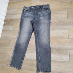 KUT FROM THE KLOT CATHERINE BOYFRIEND COTTON/SPANDEX SIZE 18